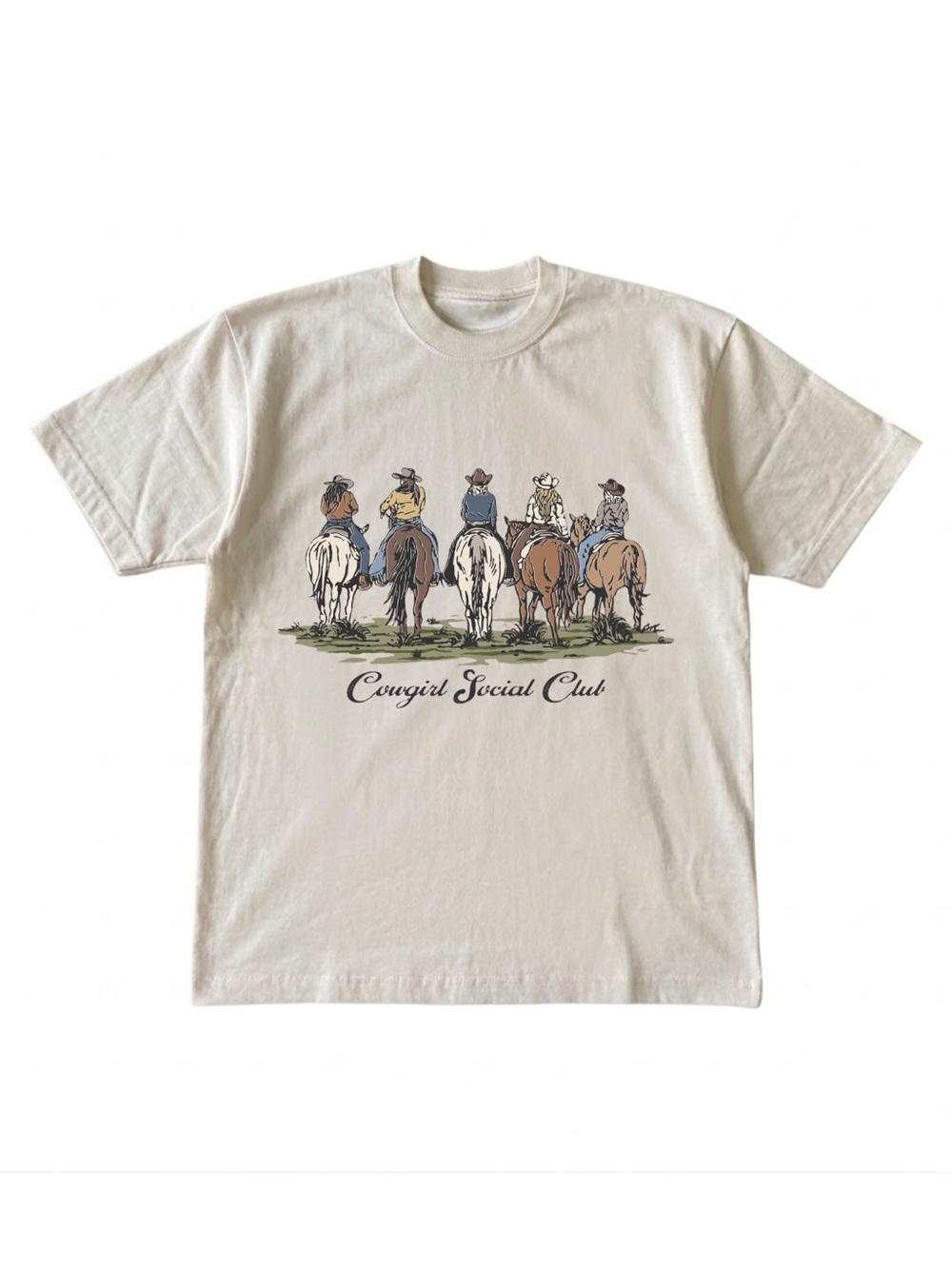Gildan Cream Cowgirl Graphic Tee